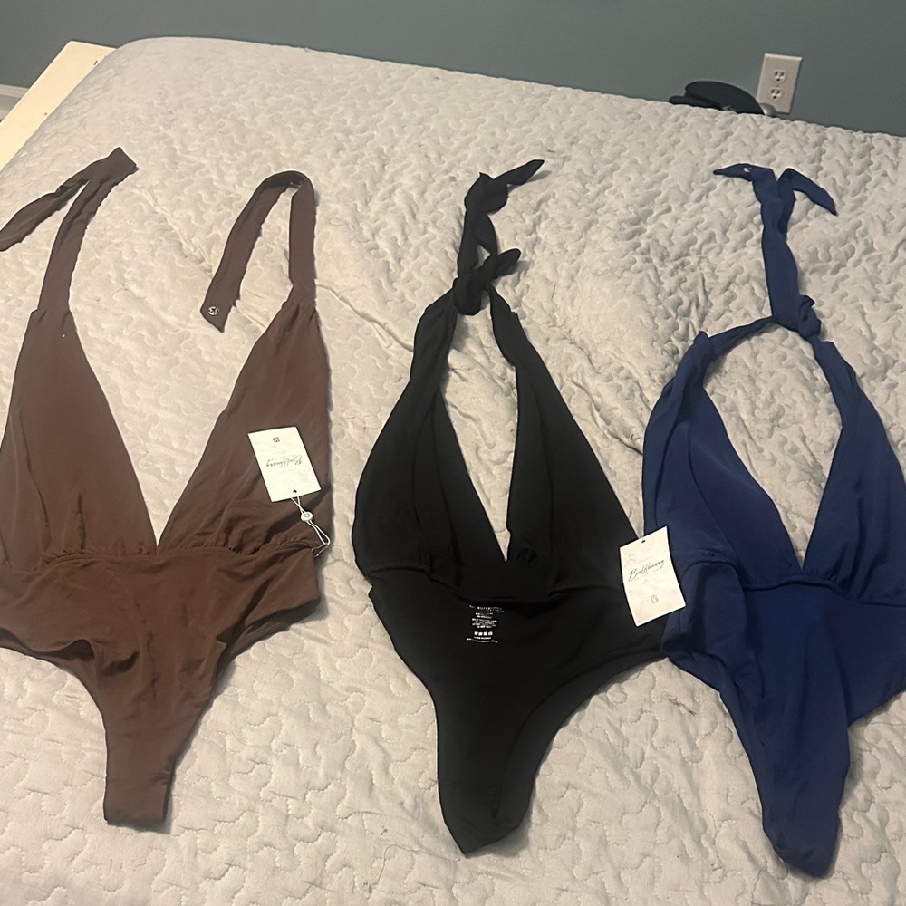 BuffBunny Women's Bodysuits - Brown, Black, Blue
